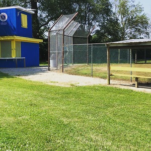 A baseball diamond