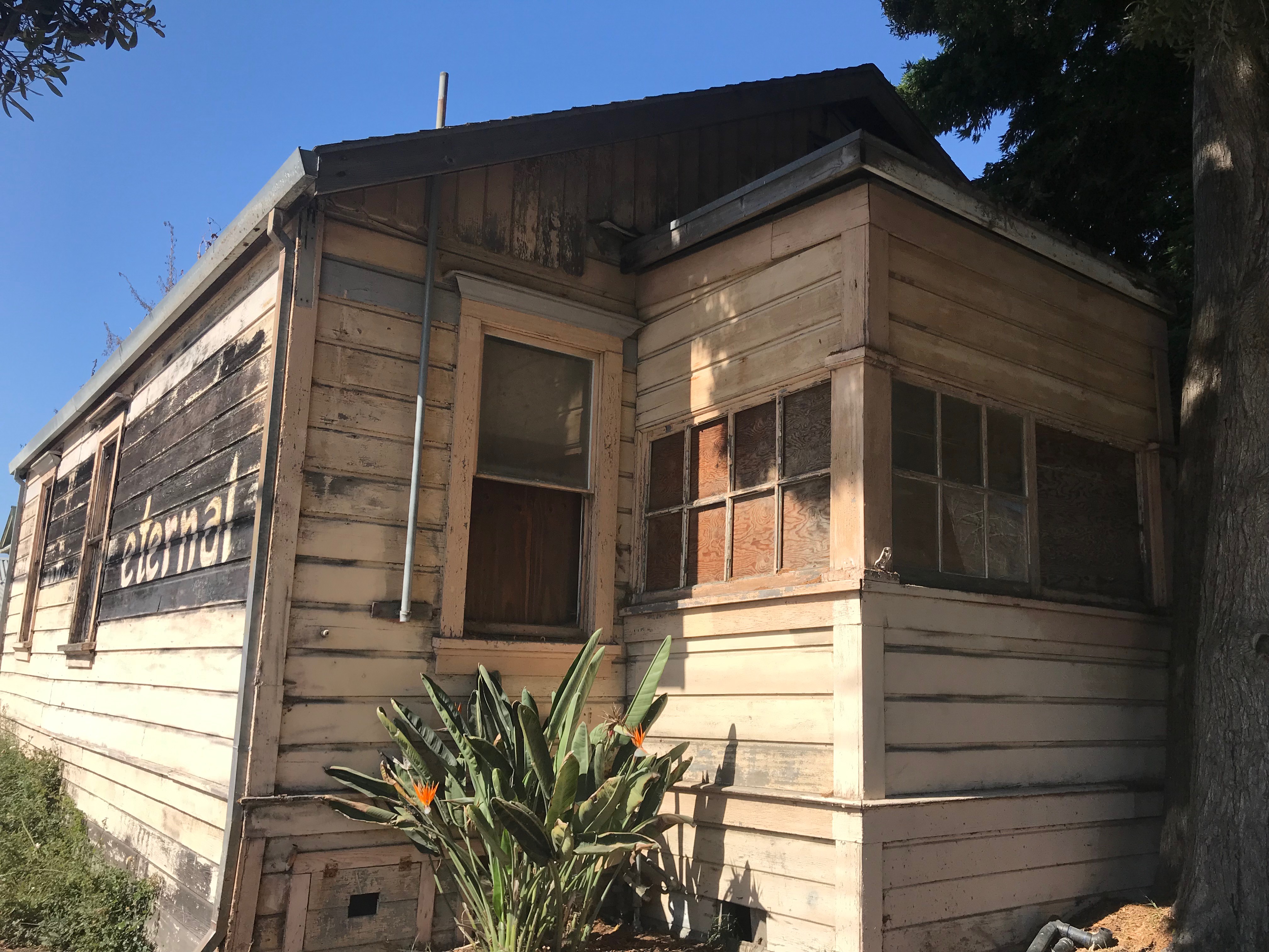 A dilapidated house 