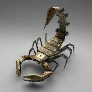 A metal scorpion