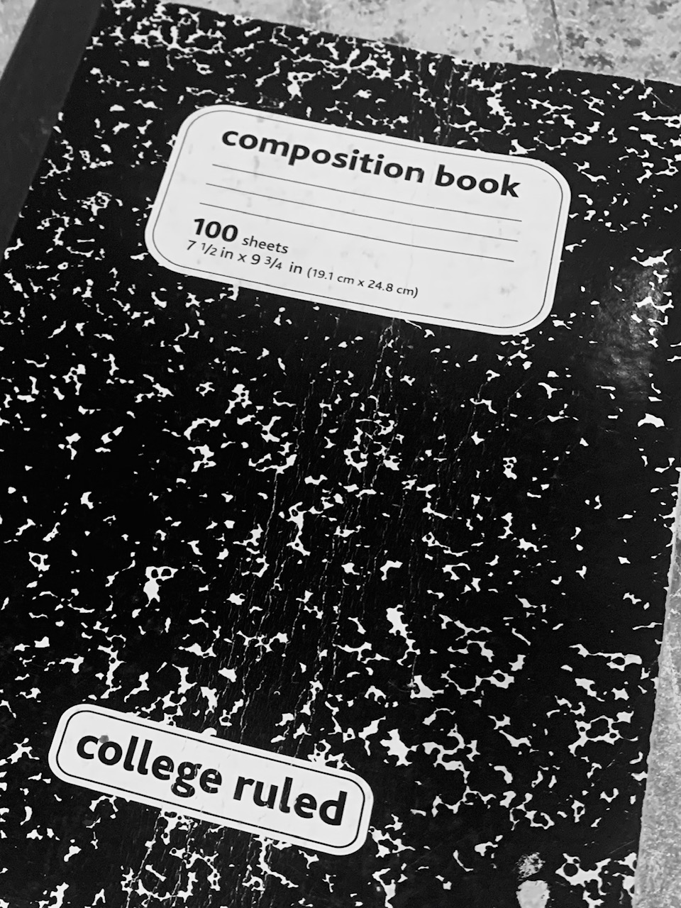 Composition notebook