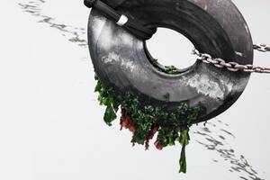 tire swing in winter