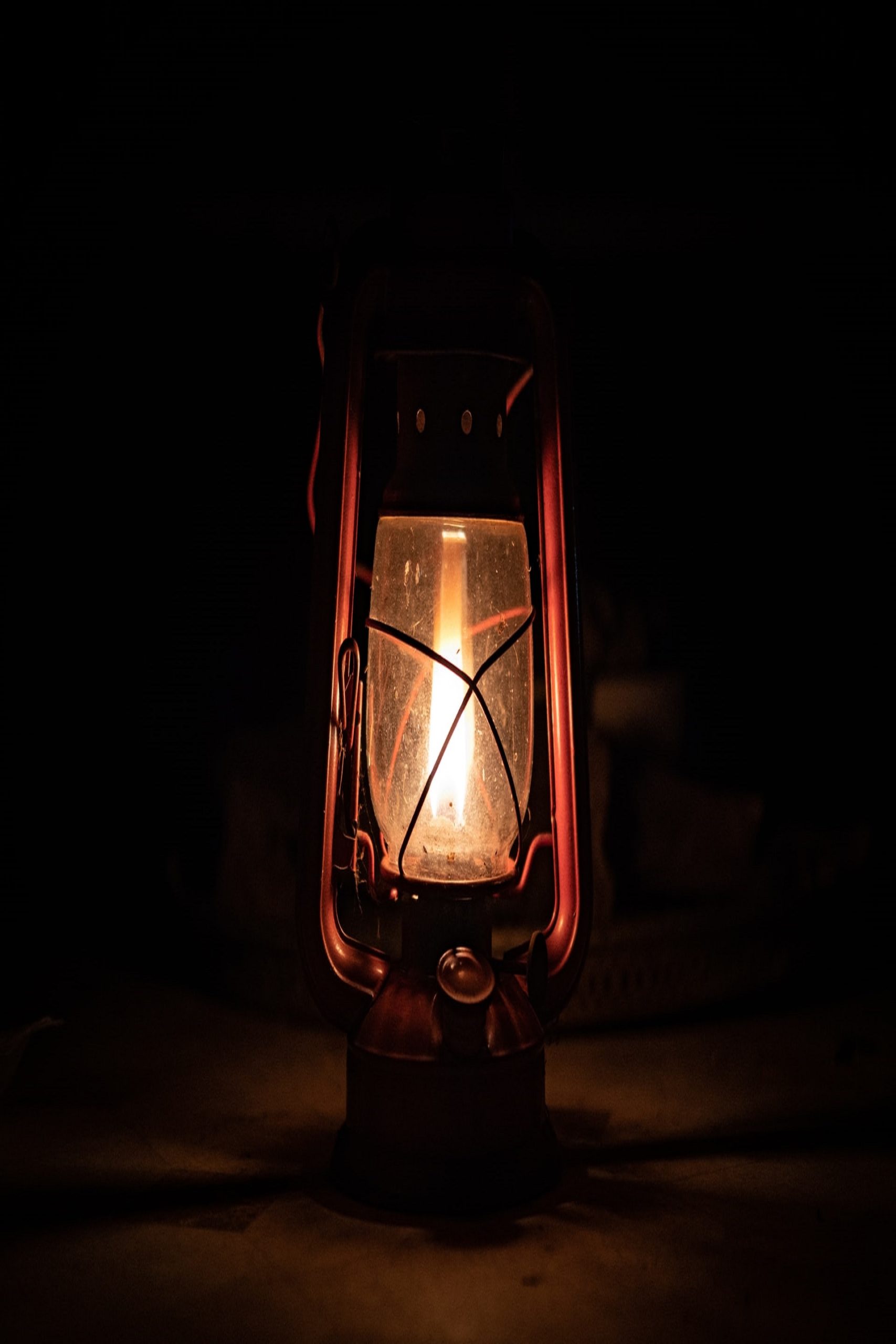 lit lantern
