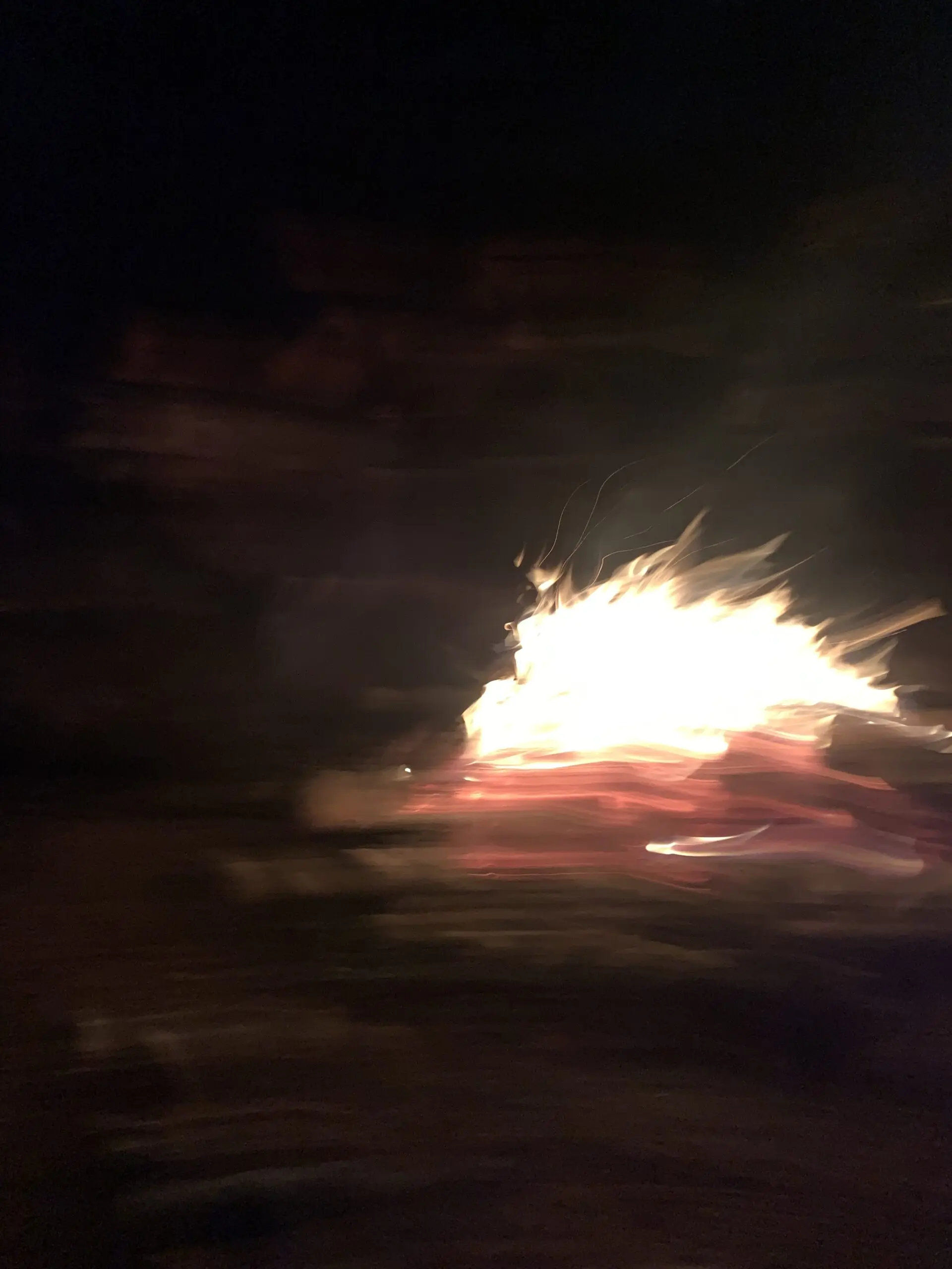 Blurred fire