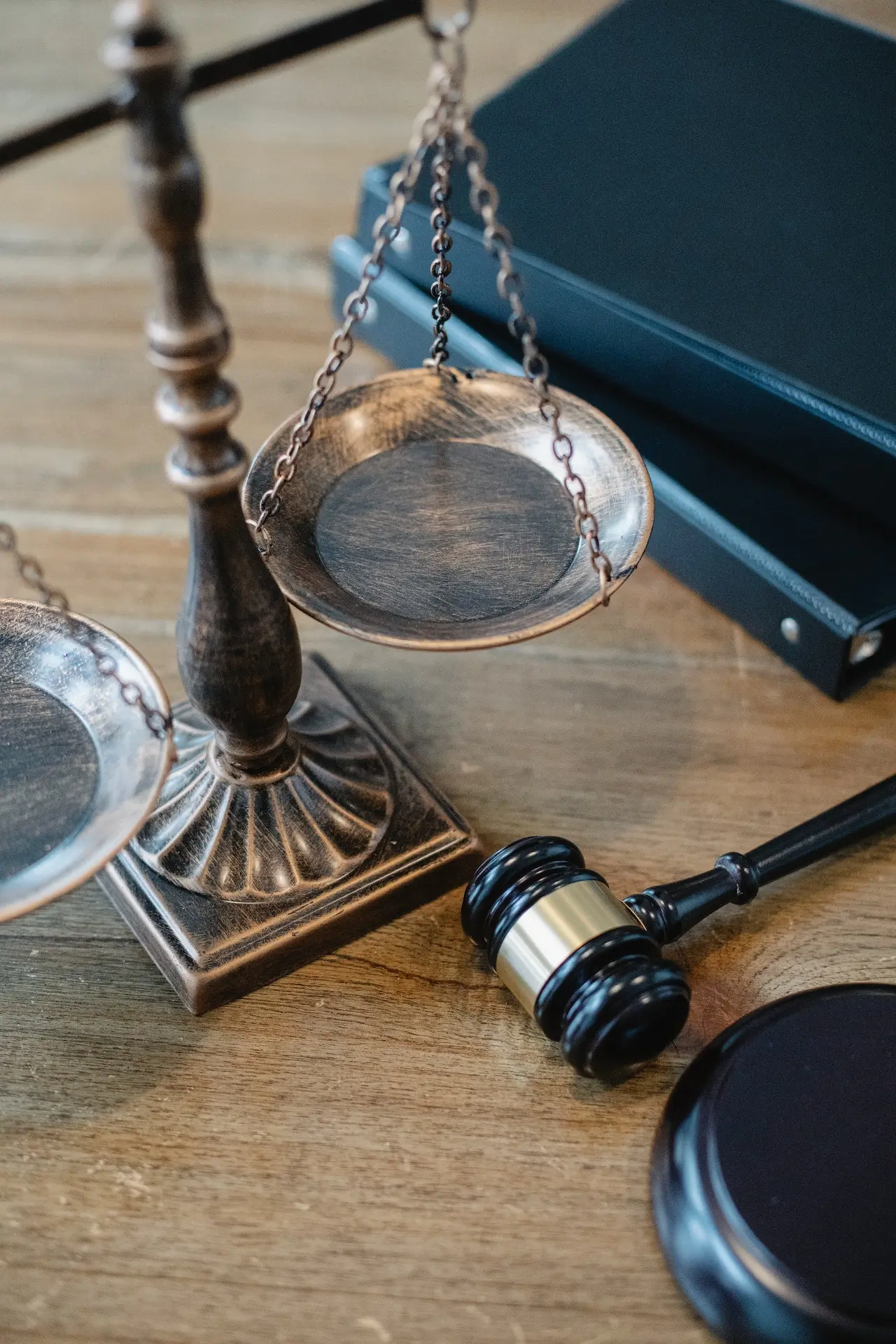 scales of justice and a gavel