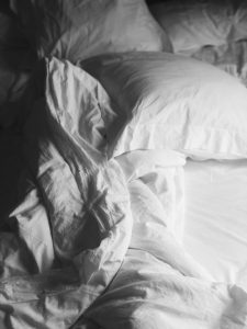 Unmade bed