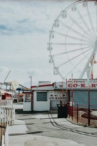 white ferris wheel