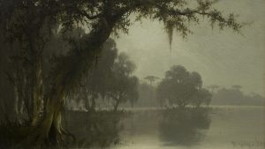 Swamp Scene (1885) painting in high