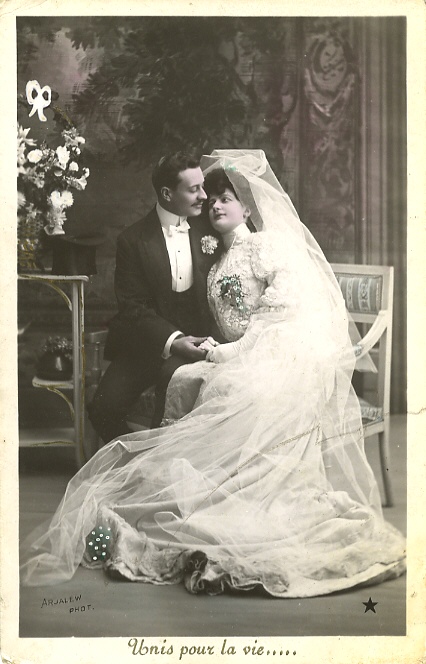 Vintage photo of a wedding
