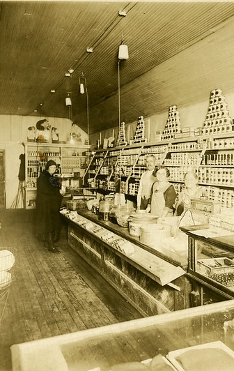 Vintage photo of a grocery store