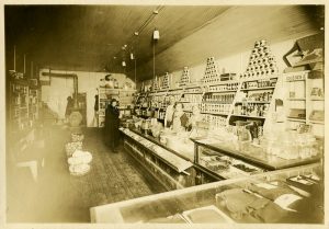 Vintage photo of a grocery store