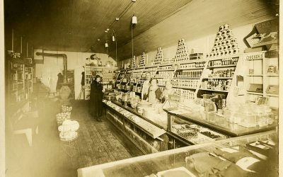 Vintage photo of a grocery store