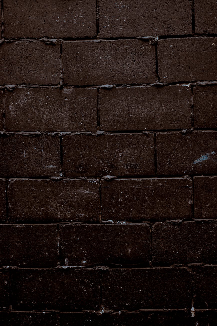 brown concrete wall bricks